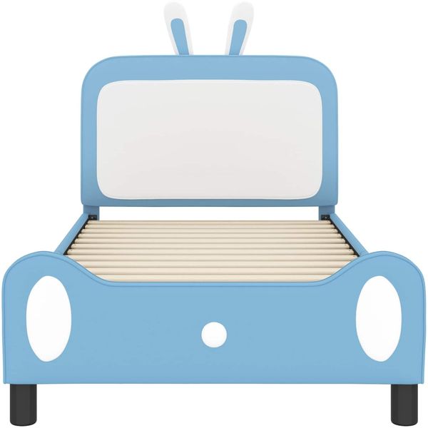 vidaXL Kinderbettgestell mit Kopfteil Blau 80 x 200 cm PU 42011091 Bild 5