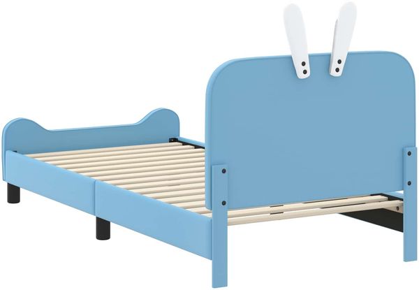 vidaXL Kinderbettgestell mit Kopfteil Blau 80 x 200 cm PU 42011091 Bild 7