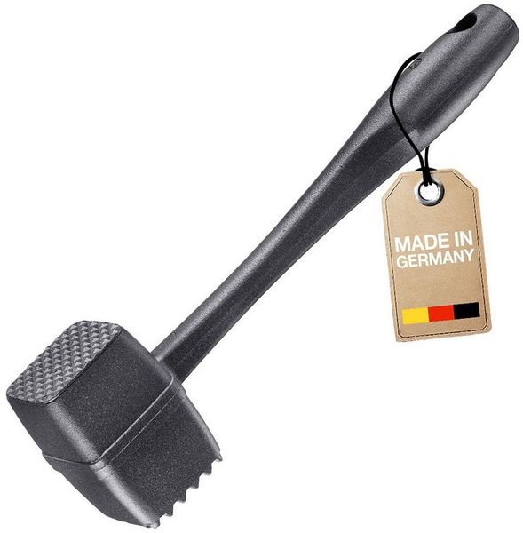 WESTMARK Fleischklopfer Robusto-Spezial Black Edition – Doppelseitiger Schnitzelklopfer, griffige Haptik