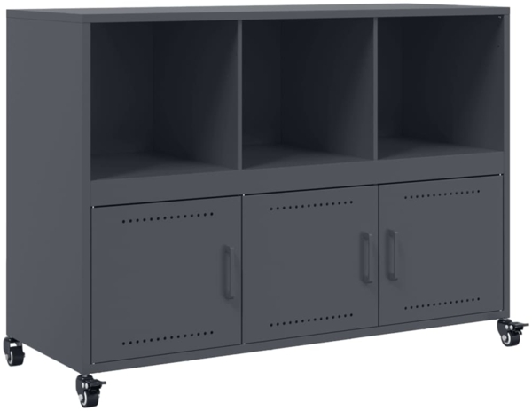 vidaXL Sideboard Anthrazit 100,5x39x72 cm Stahl 846736