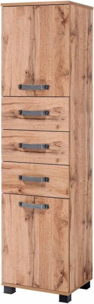 Schildmeyer Milan Hochschrank 134886, Eiche Landhaus Dekor, 32x40. 3x163. 7 cm