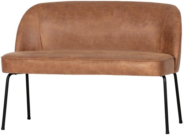 BePureHome Bank Vogue aus Kunstleder, Cognac, 120x59x83 cm