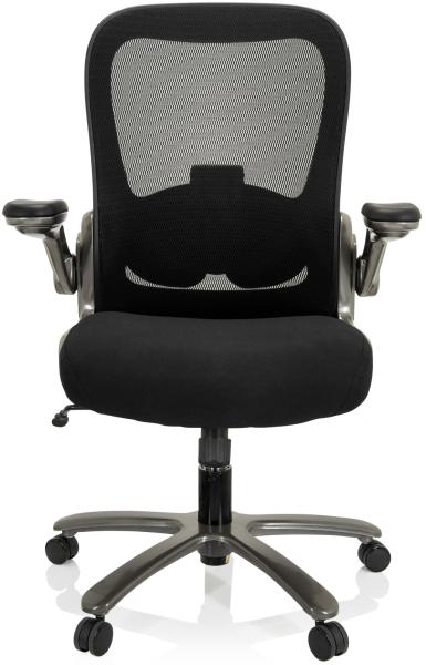 hjh OFFICE XXL Drehstuhl INSTRUCTOR T I Stoff/Netzstoff Schwarz