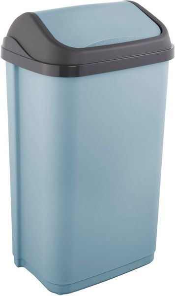 keeeper Mülleimer swantje, Abfallbehälter mit Schwingdeckel, 50 l, Made in Europe, 38,5 x 29 x 66 cm