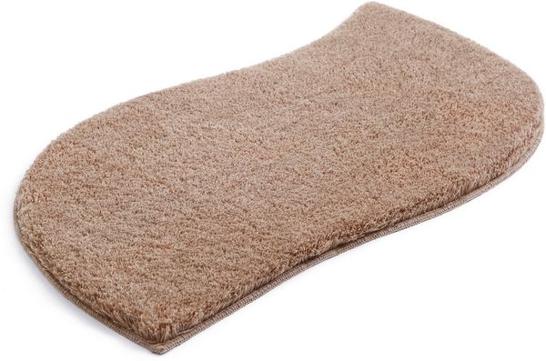 OTTO home Badematte Merida, Badvorleger, Badezimmer Teppich, Höhe 32 mm, rutschhemmend beschichtet, schnell trocknend, strapazierfähig, fußbodenheizungsgeeignet, Kunstfaser, wellenförmig, Badteppich, Uni Farben, rechteckig, rund & als 2-tlg. Set erhält...