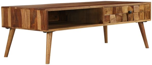 vidaXL Couchtisch Massivholz Akazie Honigbraun 110x50x37 cm 246201