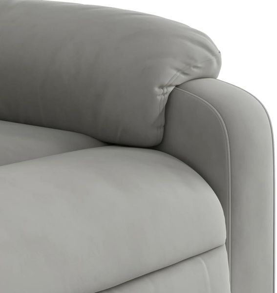 vidaXL Massagesessel Aufstehhilfe Elektrisch Hellgrau Mikrofasergewebe 3204951 Bild 11