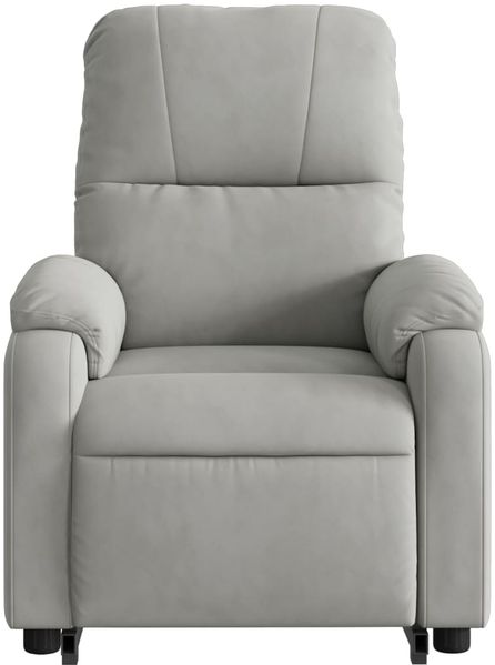 vidaXL Massagesessel Aufstehhilfe Elektrisch Hellgrau Mikrofasergewebe 3204951 Bild 8