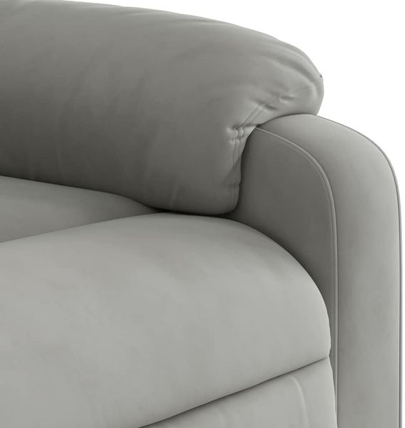 vidaXL Massagesessel Aufstehhilfe Elektrisch Hellgrau Mikrofasergewebe 3204951 Bild 12