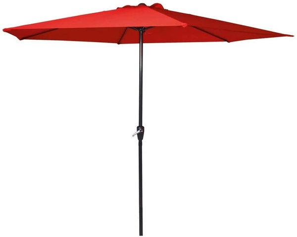 habeig Sonnenschirm Sonnenschirm Marktschirm Kurbelschirm 300cm mit 6 Streben, LxB: 260x300 cm, Besondere Farben