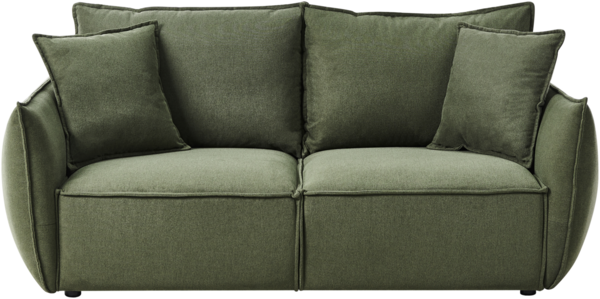 Sofa 3-Sitzer KUNES Stoff Grün Bild 1