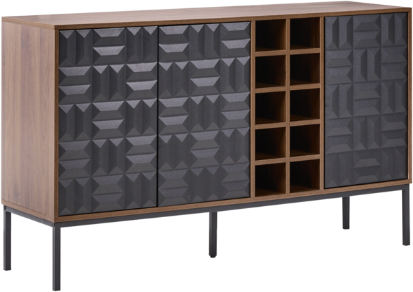 Weinregal CARAQUET Dunkelbraun