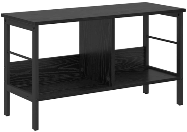 vidaXL Bücherregal Schwarz Eichen-Optik 82 x 32 x 47 cm Holzwerkstoff 884000