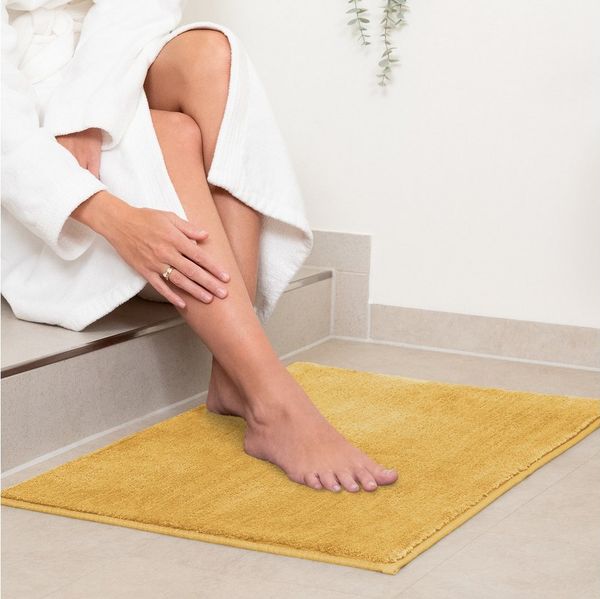 Blumtal Badematte rutschfester und weicher Badezimmerteppich, rutschsicher, strapazierfähig, waschbar, Polyester, Badvorleger in 50x80 cm - waschbar