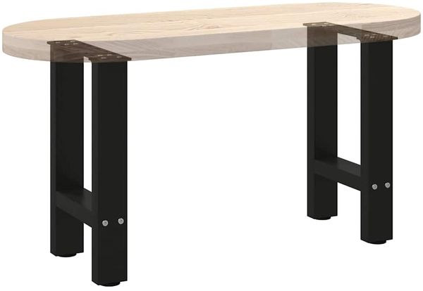 vidaXL Couchtischbeine Schwarz 2 Stk. 28x(42-43) cm Stahl 4013272 Bild 8