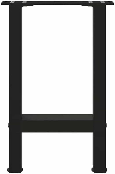vidaXL Couchtischbeine Schwarz 2 Stk. 28x(42-43) cm Stahl 4013272 Bild 5