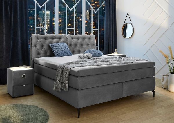 Jockenhöfer Gruppe Boxspringbett Chelsea, mit Kaltschaum-Topper