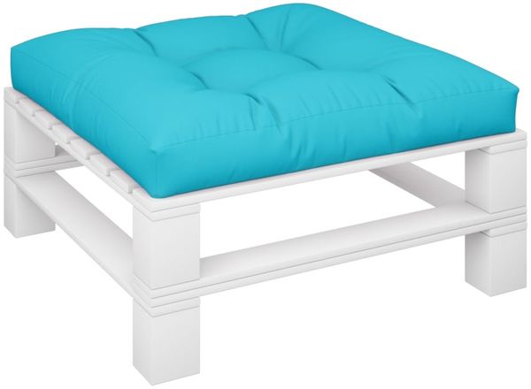 vidaXL Palettenkissen Türkis 70x70x12 cm Stoff 360490 Bild 3