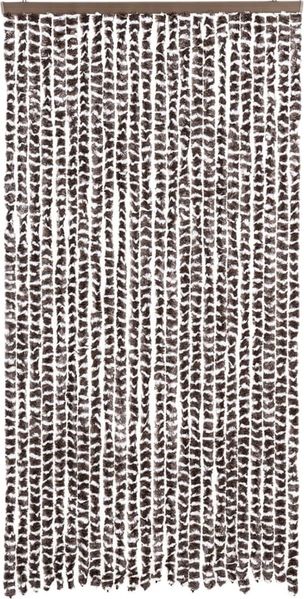 vidaXL Insektenschutz-Vorhang Braun und Weiß 100x220 cm Chenille 325453 Bild 3