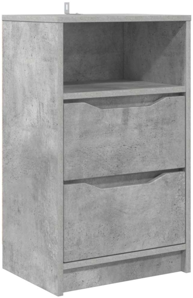 vidaXL Nachttisch Beton Grau 40 x 30 x 467 cm Holzwerkstoff 888913