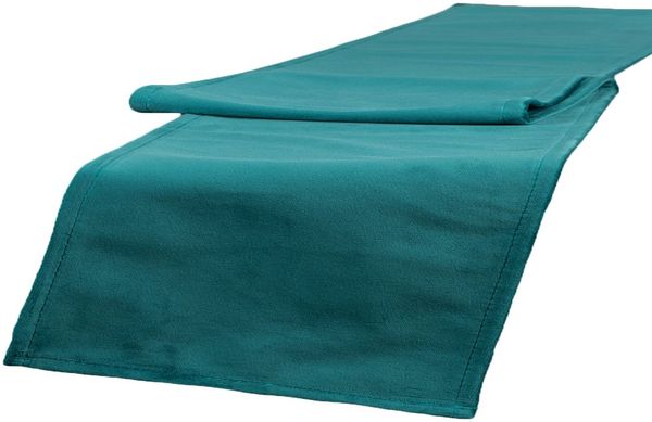 beties Tischläufer Samt&Sonders (1-tlg, 1 Stück Tischläufer), ca. 40x140 cm Samt Tischdekoration modern und edel petrol