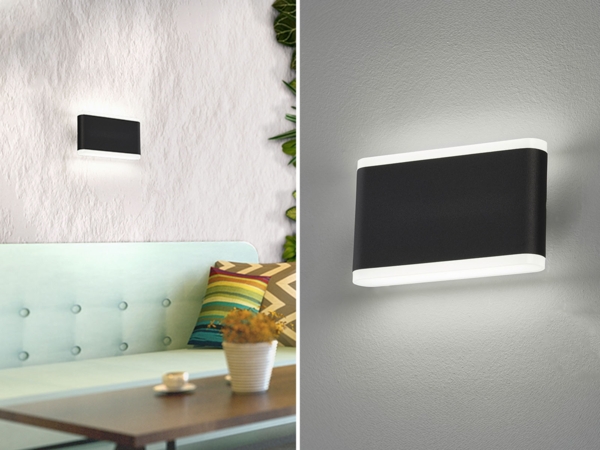 Fischer & Honsel 30559 LED Außenwandleuchte Scounce sandschwarz IP44 3000K Bild 1