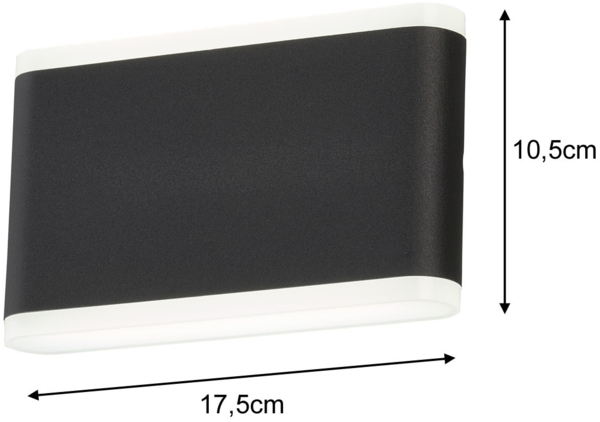 Fischer & Honsel 30559 LED Außenwandleuchte Scounce sandschwarz IP44 3000K Bild 4