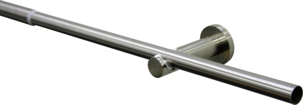 Gardinia Gardinenstangen-Set Sol Ø 16-19 mm edelstahl-optik 190-340 cm