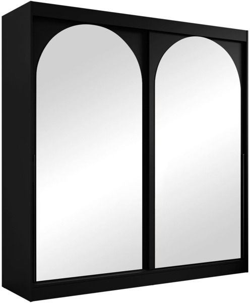 Kleiderschrank Mezzinto 200 (Farbe: Schwarz)