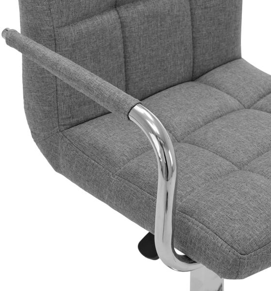 vidaXL Barhocker Hellgrau Stoff [283409] Bild 6