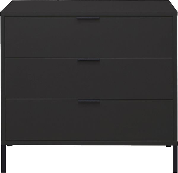 Kommode Erna 81x45x82 Anthrazit matt Lack 14717-Q