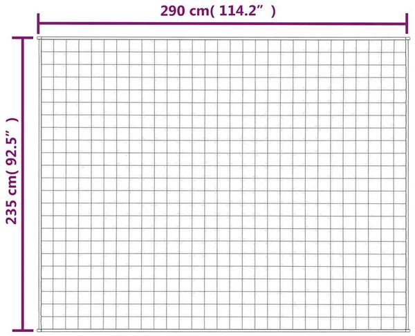 vidaXL Gewichtsdecke Stoff, 1 x Gewichtsdecke, Hellgrau, 235x290 cm, Baumwolle, 15 kg Bild 7