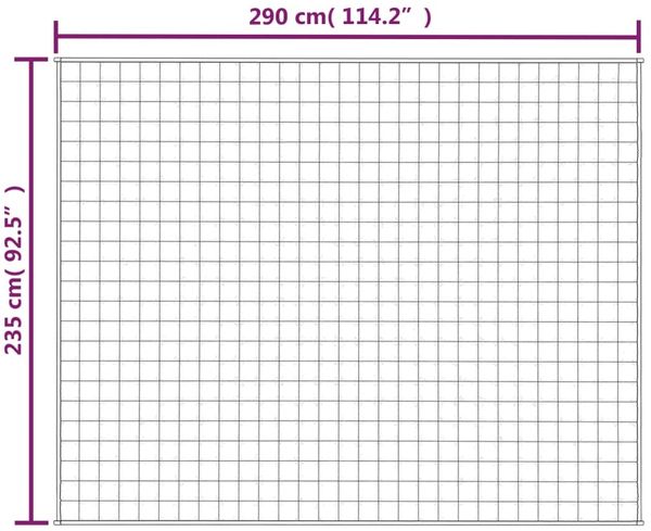 vidaXL Gewichtsdecke Stoff, 1 x Gewichtsdecke, Hellgrau, 235x290 cm, Baumwolle, 15 kg Bild 6