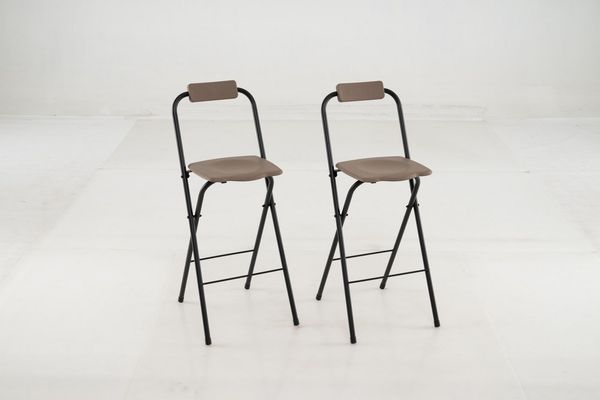 COSTWAY Klappstuhl (2 St), verstellbares Barhocker Set, Barstühle bis 150kg