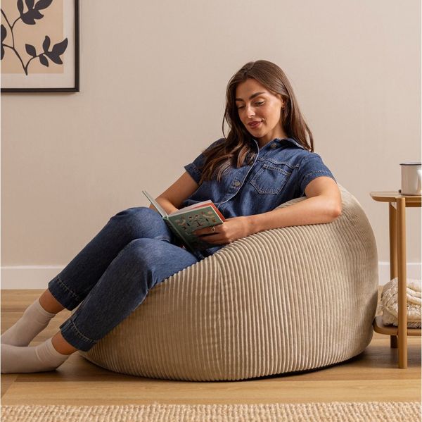 icon Sitzsack Erwachsene XXL aus Cord „Kingston“, Sitzsack XXL, Made in Germany, für Erwachsene & Kinder, für Wohnzimmer