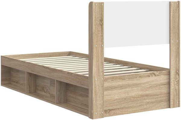 vidaXL Bettgestell mit Stauraum und Kopfteil 3 pcs Holzwerkstoff 3414253 Bild 7