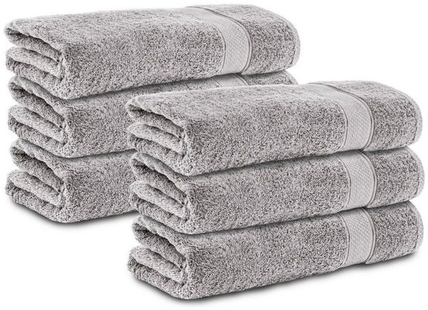Komfortec Handtuch Set 100% Baumwolle, 470 g/m², Frottee (6-St), Badetücher 50x100 cm Set, Weich