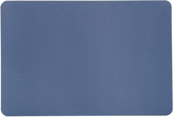 KESPER® Platzset Platzset, Tischset Lederoptik blau 44x29cm Kunststoff, (1-St)