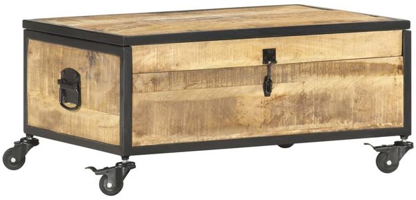 vidaXL Couchtisch 70x50x33 cm Massivholz Mango 286378