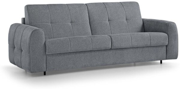 Beautysofa Schlafsofa Pireus modernes Sofa mit italienischem Klappmechanismus und Matratze, in 3 Größen & 6 Farben, Bettkasten und Schlaffunktion