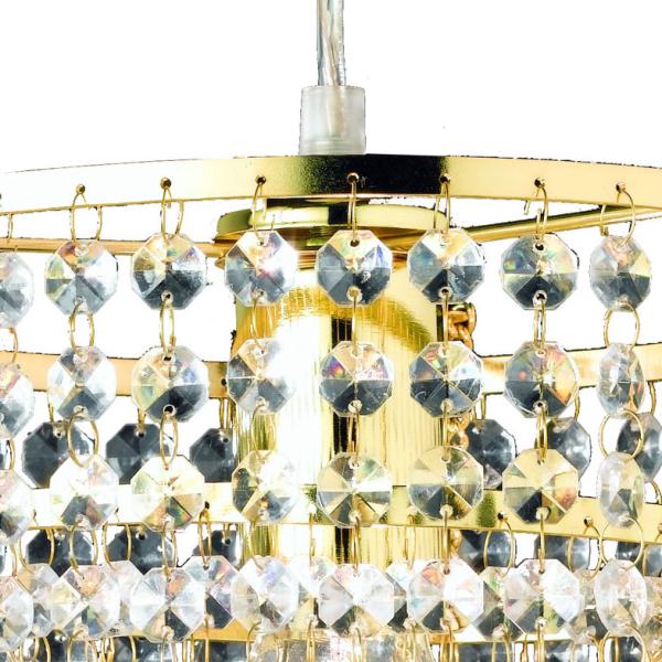 Reality | Trio Pendelleuchte, D=25cm, H=35cm ~ Messing/klar Bild 2