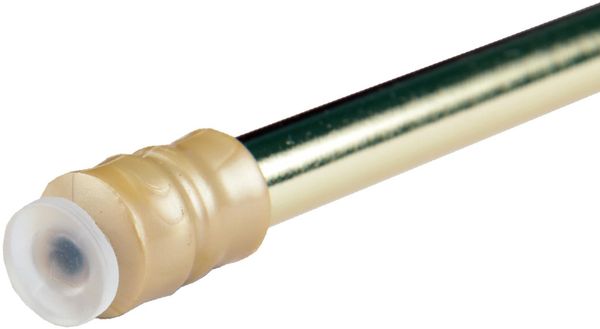 Bestlivings Gardinenstange zum Klemmen ohne Bohren, Klemmstange 40-60 cm, Gold (glanz), Ø 10 mm, für Scheiben- & Bistrogardinen, Teleskopstange mit Schraubtechnik