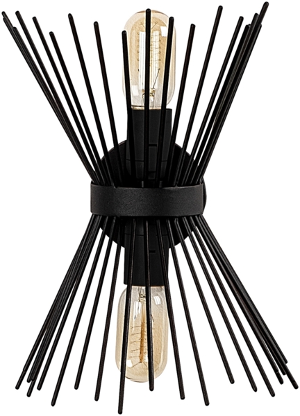 Vente-unique - Wandleuchte - Metall - H. 33 cm - Schwarz - KIRPI Bild 7