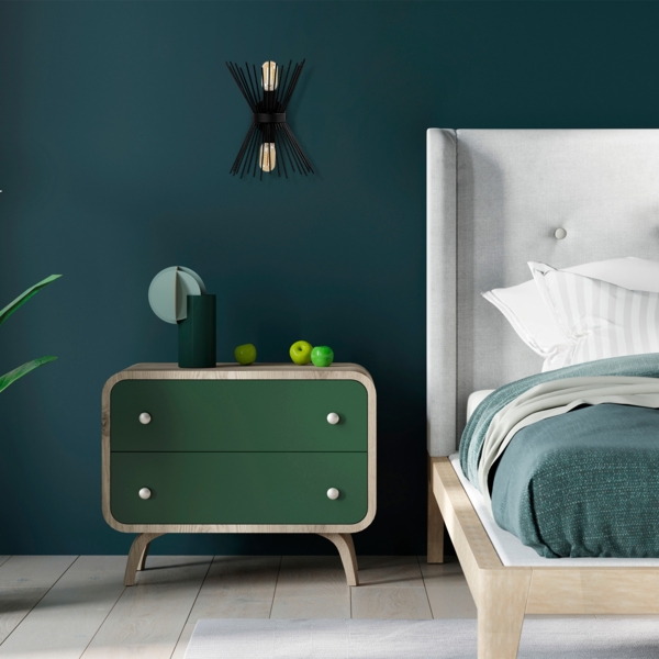 Vente-unique - Wandleuchte - Metall - H. 33 cm - Schwarz - KIRPI Bild 3