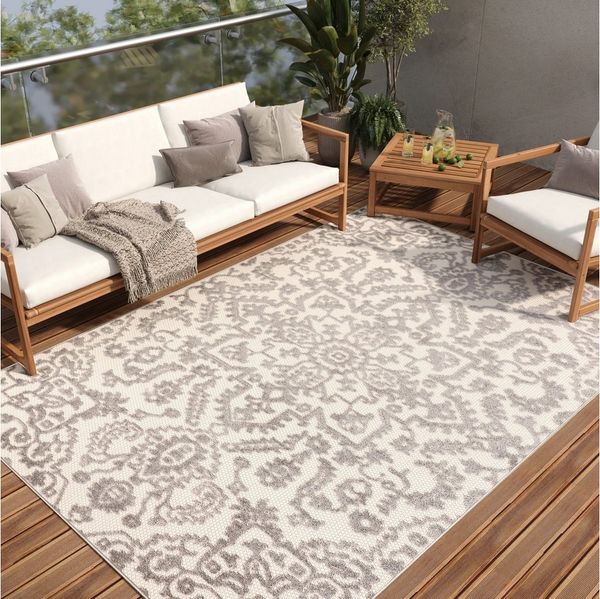 Tapiso Outdoorteppich PATIO, rechteckig, Höhe: 6 mm, In- & Outdoorteppich, Pflegeleicht für Garten, Terrasse, Balkon, Küche