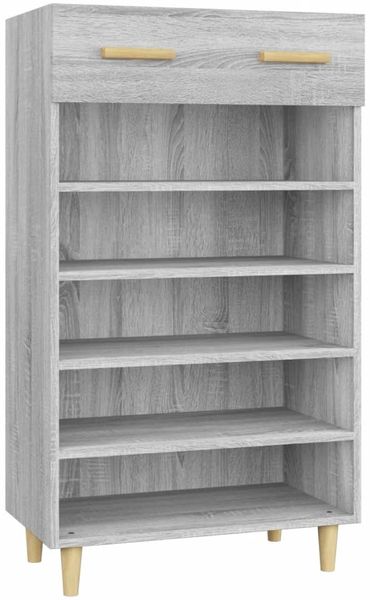 vidaXL Schuhschrank Grau Sonoma 60x35x105 cm Holzwerkstoff 817556 Bild 2