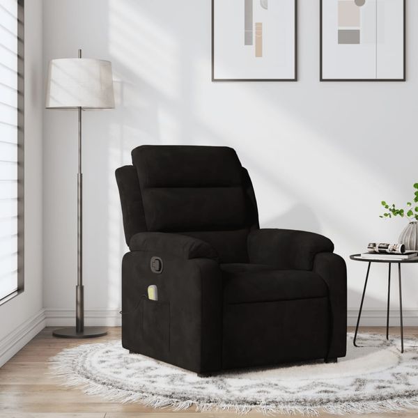 vidaXL Massagesessel Schwarz Samt 373517