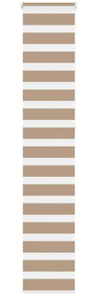 vidaXL Doppelrollo Sandbraun 50x230 cm Stoffbreite 45,9 cm Polyester 4014589