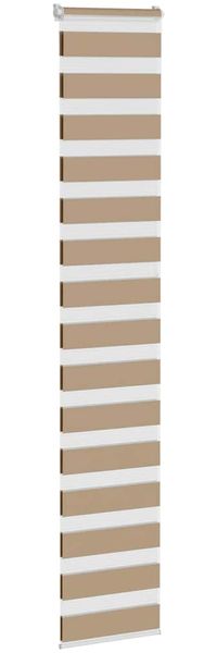 vidaXL Doppelrollo Sandbraun 50x230 cm Stoffbreite 45,9 cm Polyester 4014589 Bild 3