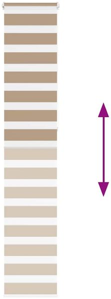 vidaXL Doppelrollo Sandbraun 50x230 cm Stoffbreite 45,9 cm Polyester 4014589 Bild 5